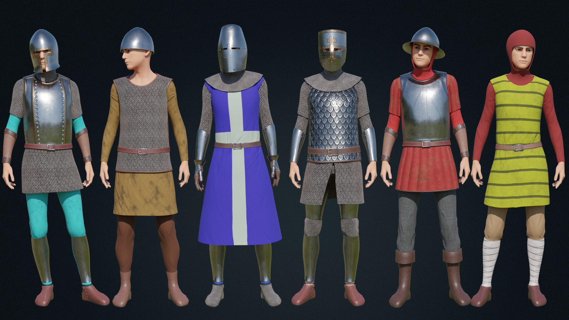 Medieval Armor Toon Mega Pack