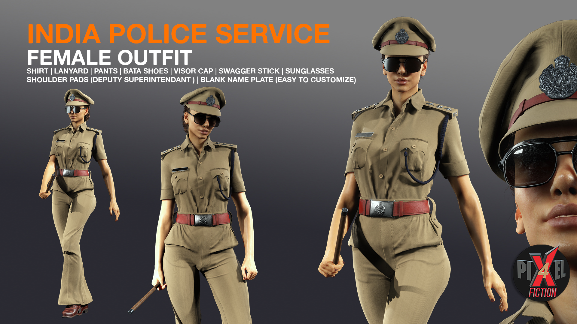 IPS India Police Officer Women Outfit