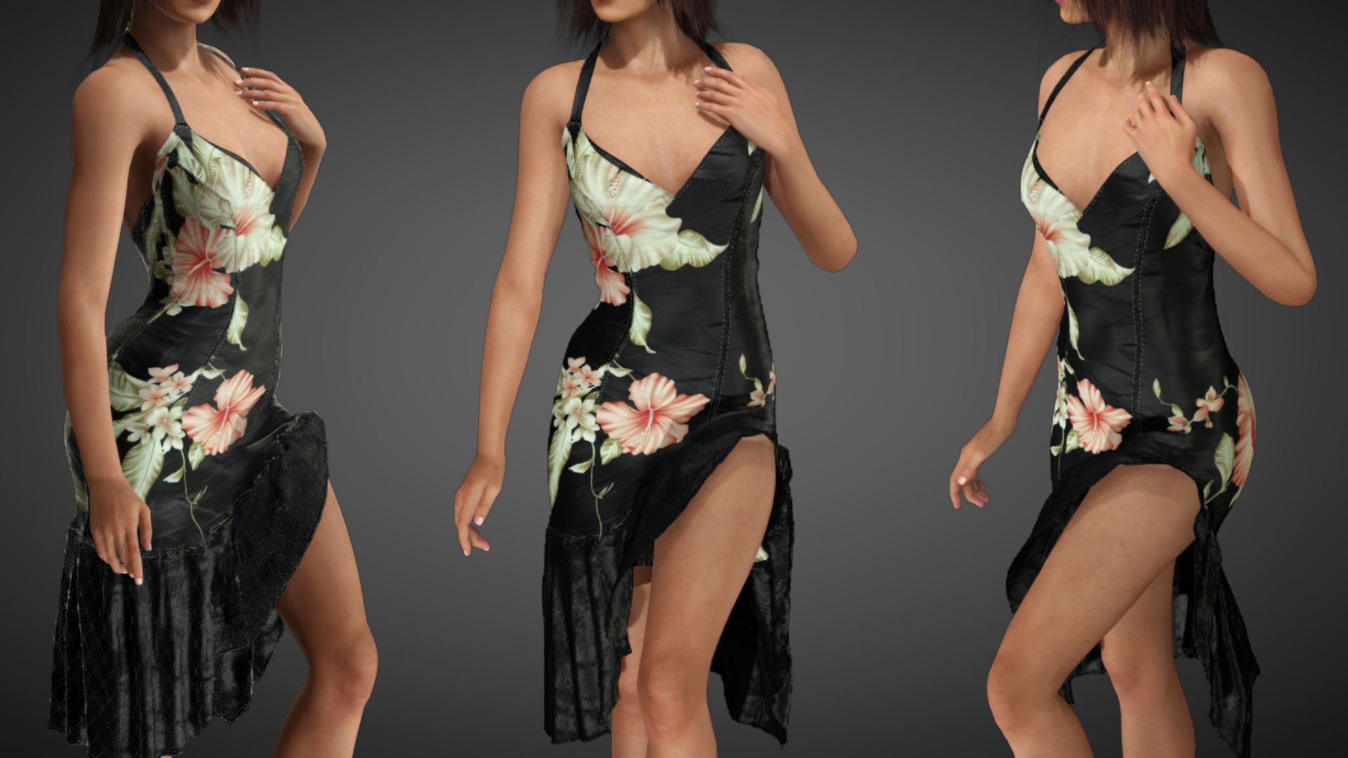 I  am a Rose Petals of Love v2 Graphic🌹Bodycon Dress -White