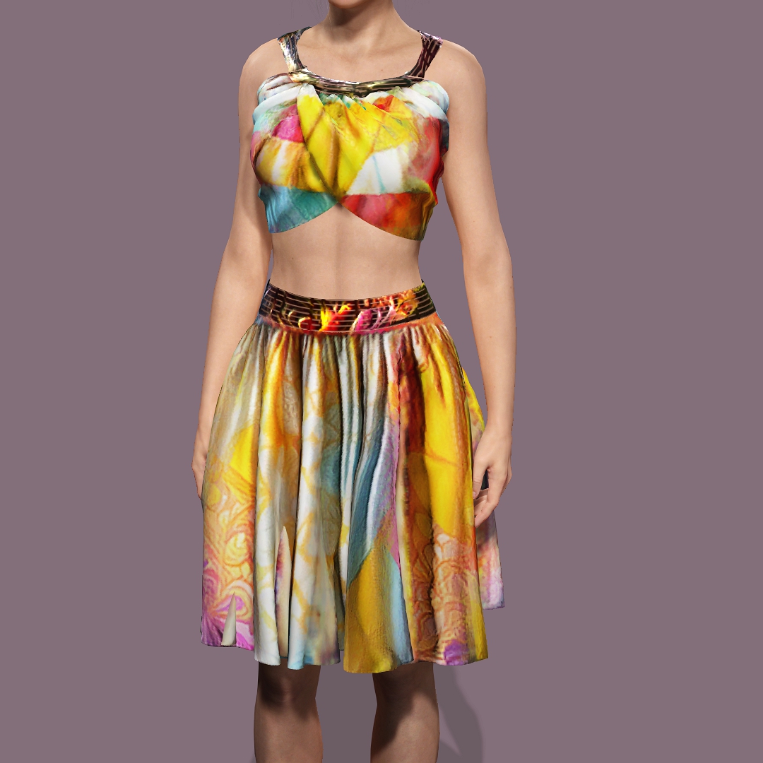 Abstract Dress Modelling Share