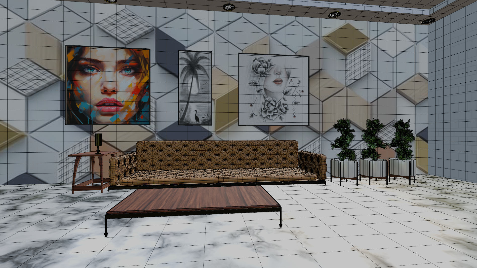 Modern Luxury Hall Interior