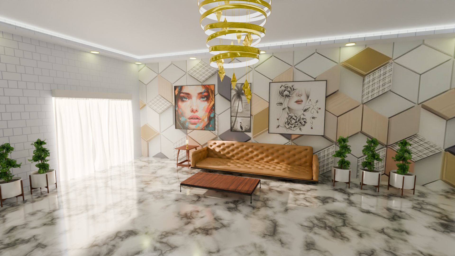 Modern Luxury Hall Interior