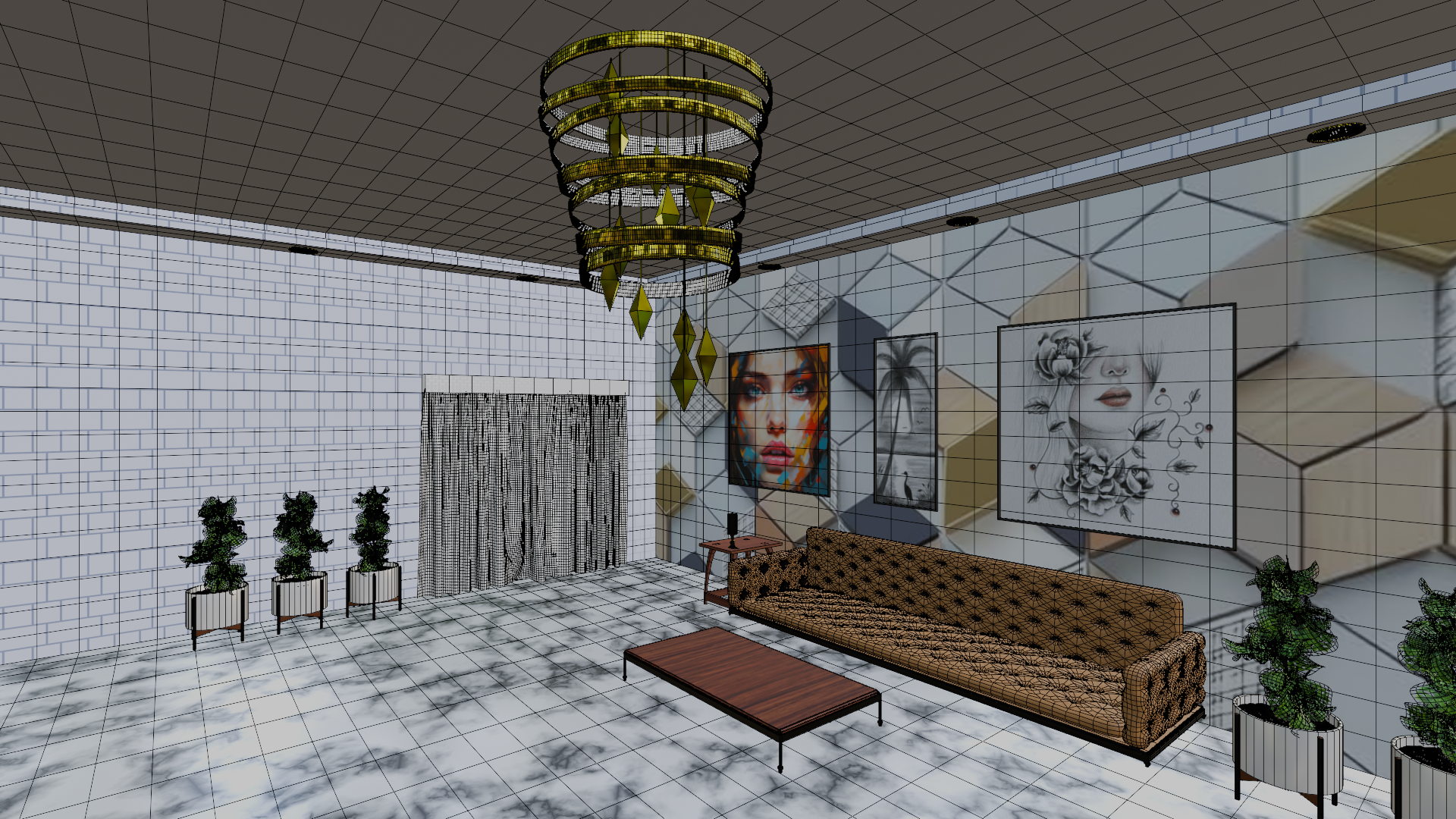 Modern Luxury Hall Interior
