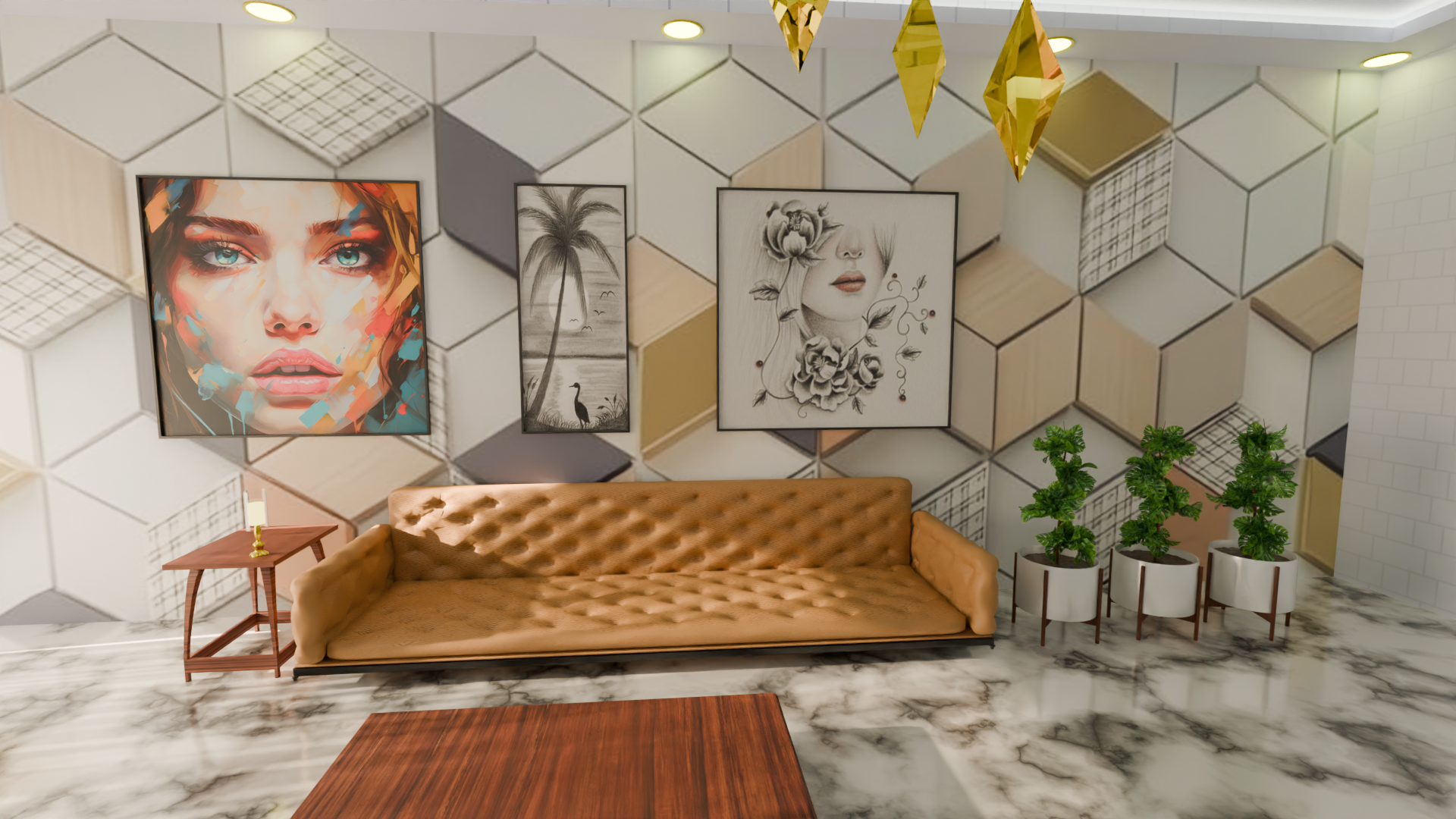 Modern Luxury Hall Interior