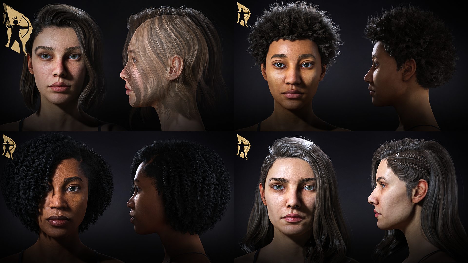 Female Character Model Collection (Vol.1–3)