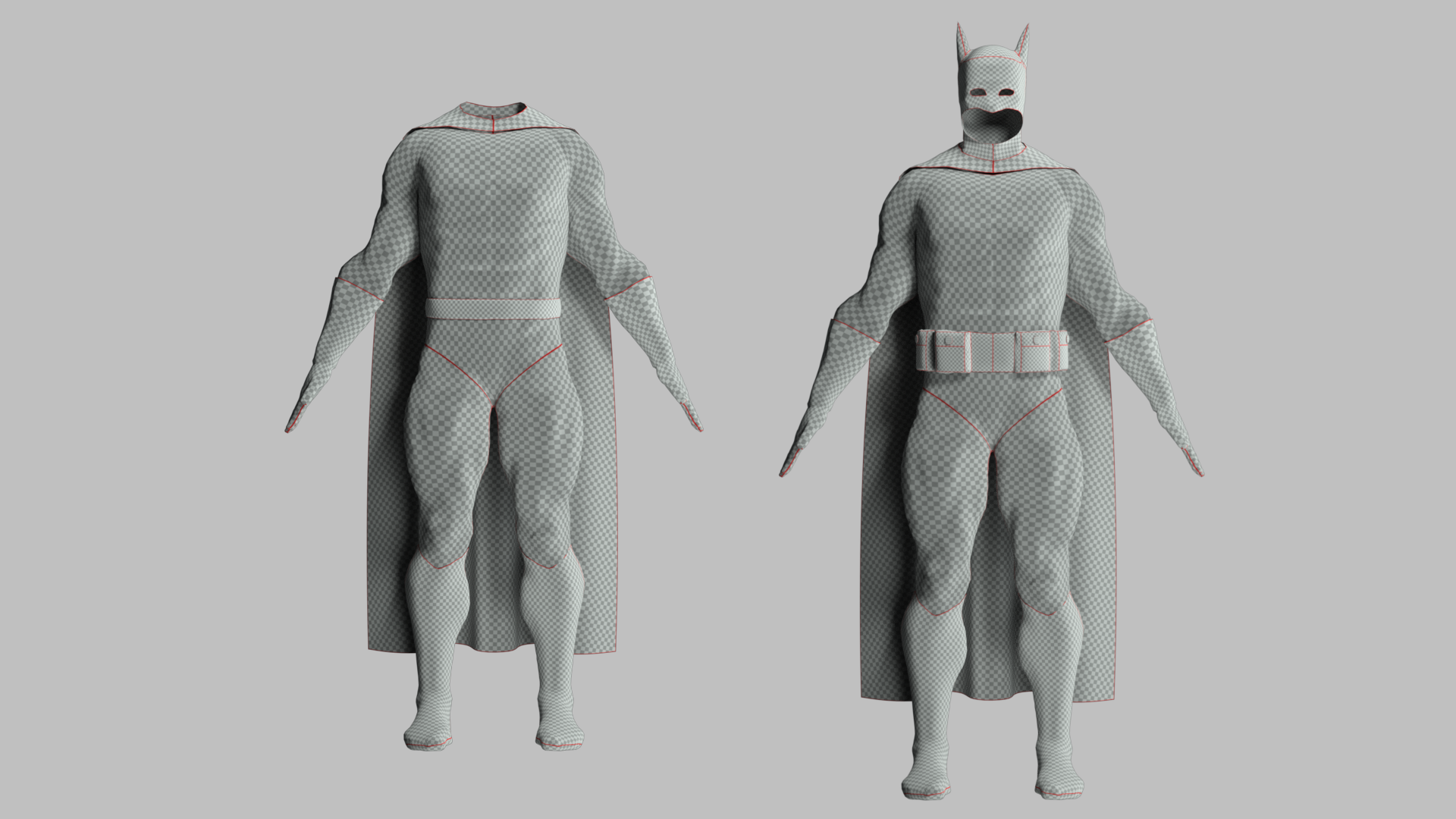 Mesh Inflation Batman Superheros