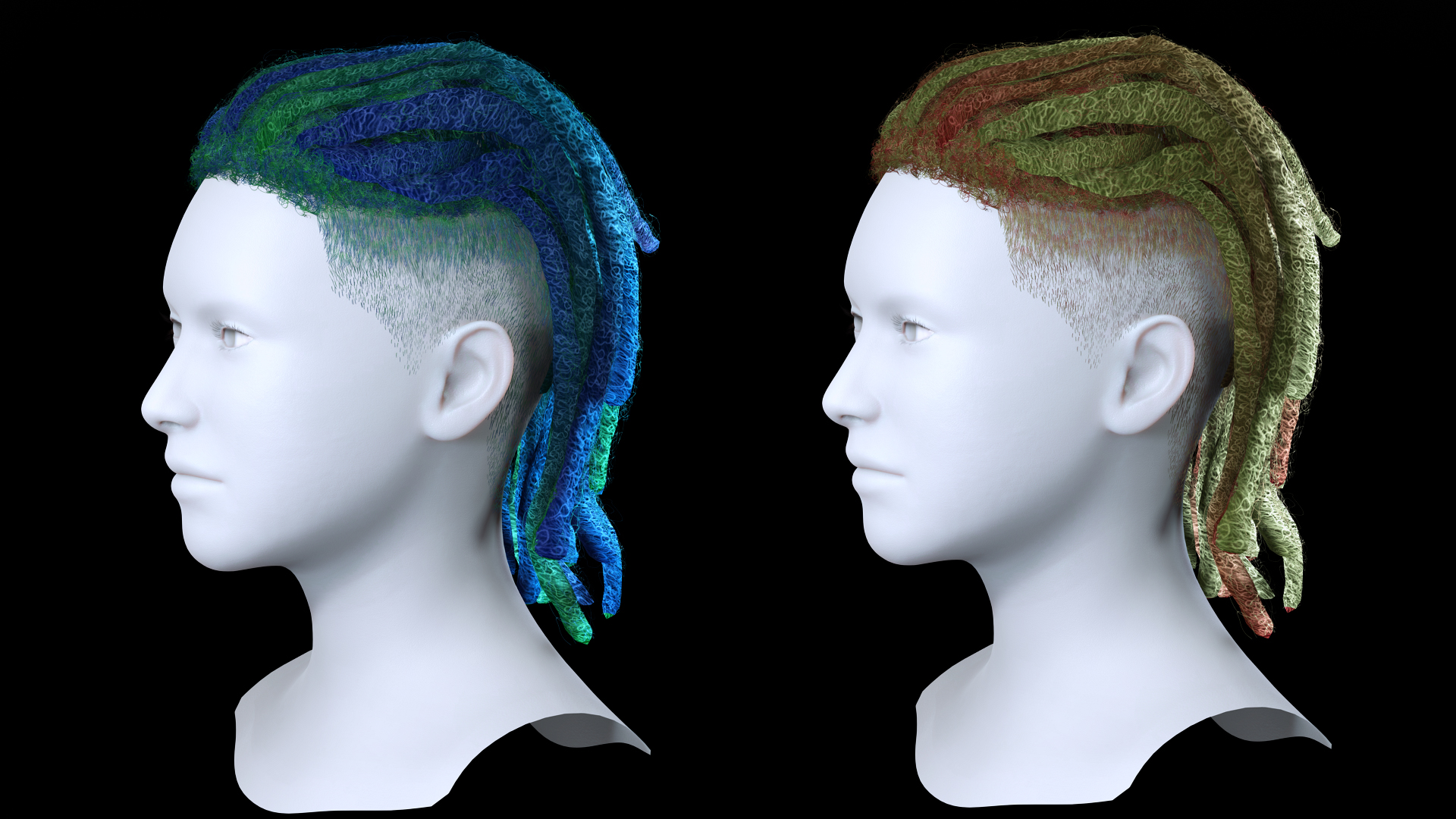 Modern Dreadlock Undercut - Tactical & Urban Stylized Hair