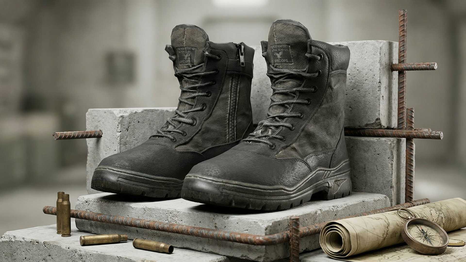 Tactical Recon Side-Zip Combat Boots
