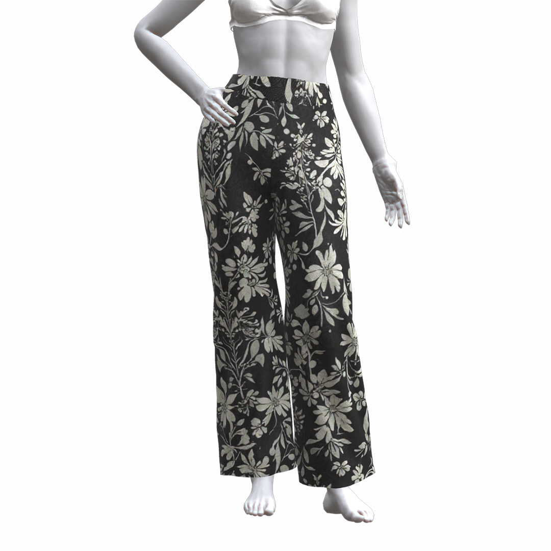 Abstract Art Palazzo Pant