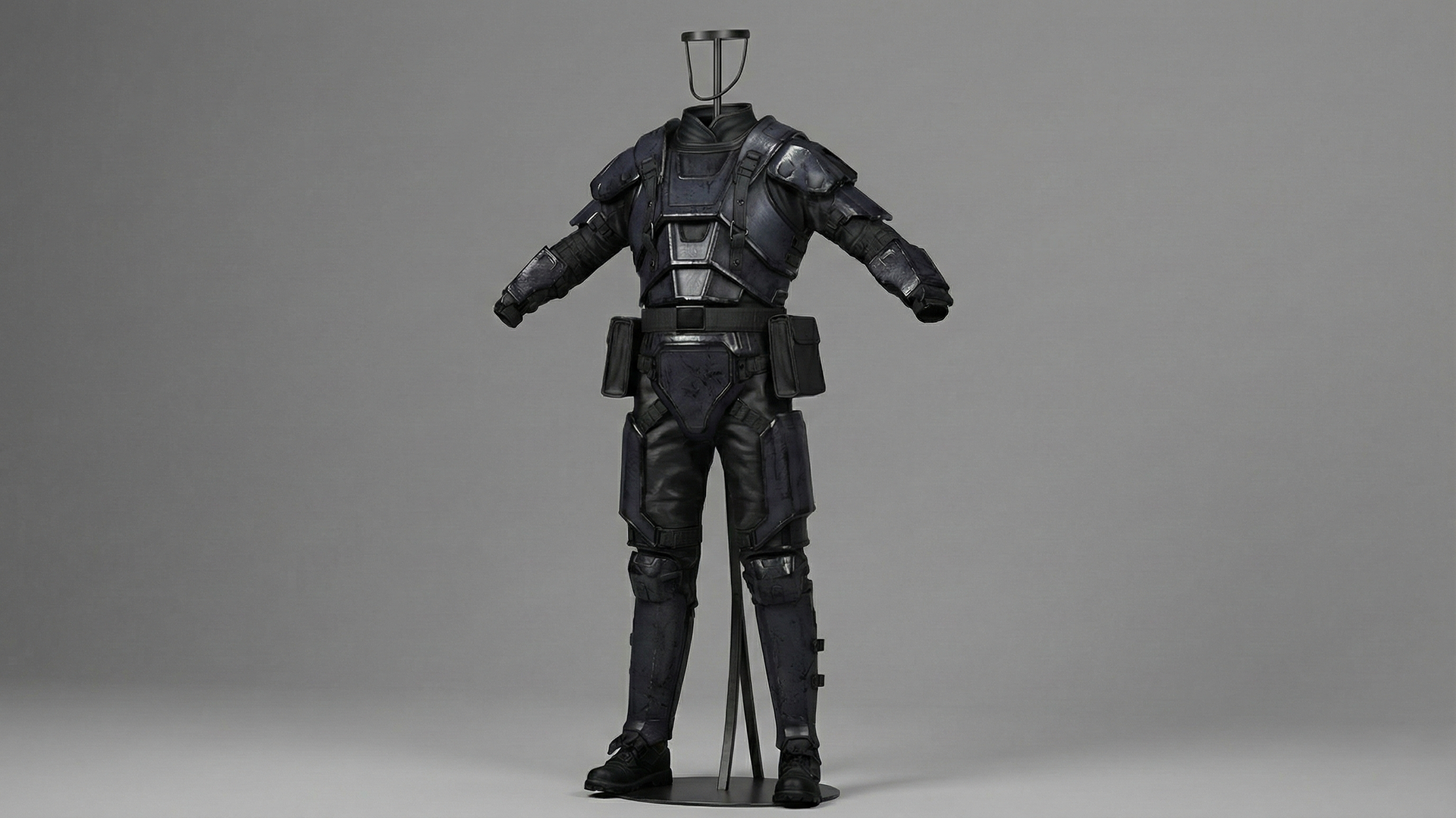 Futuristic Tactical Armor Suit for High-Risk Combat Missions