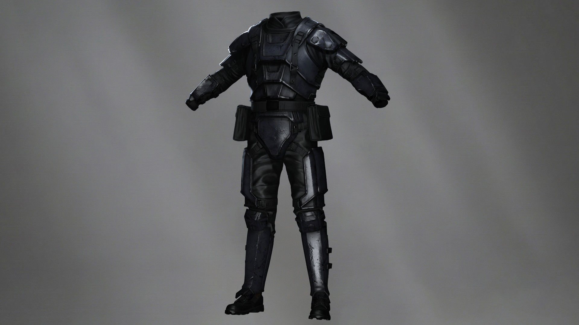 Futuristic Tactical Armor Suit for High-Risk Combat Missions