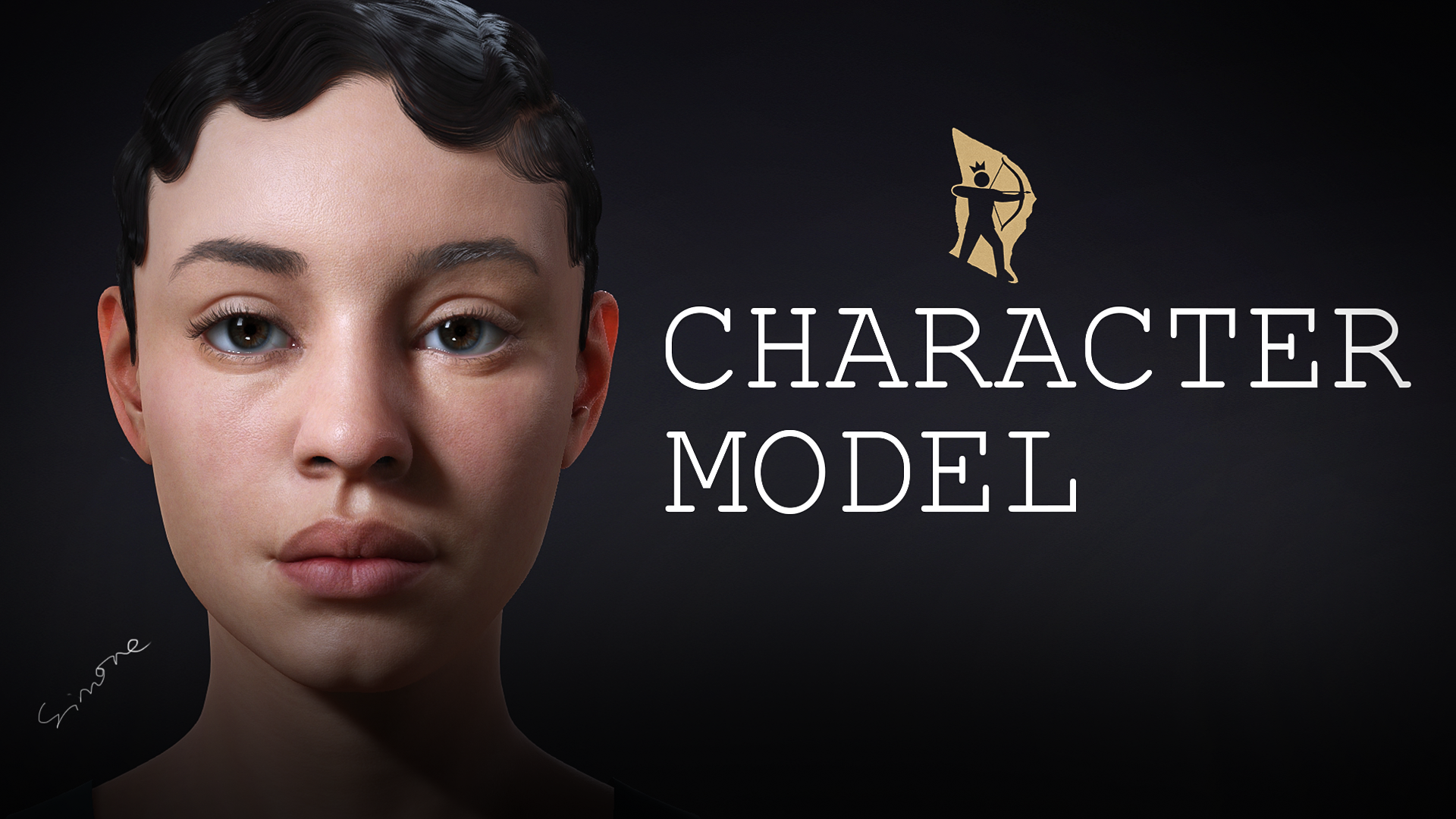 Simone Character Simone - Female Character Model
