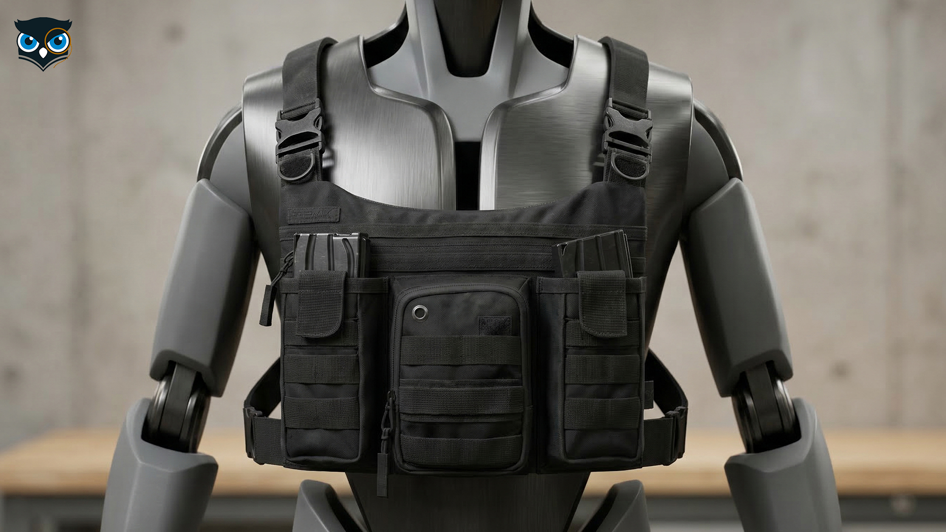 Unity Upper Chest Rig Tactical Operator Chest Rig – Stealth Black Modular Utility Vest