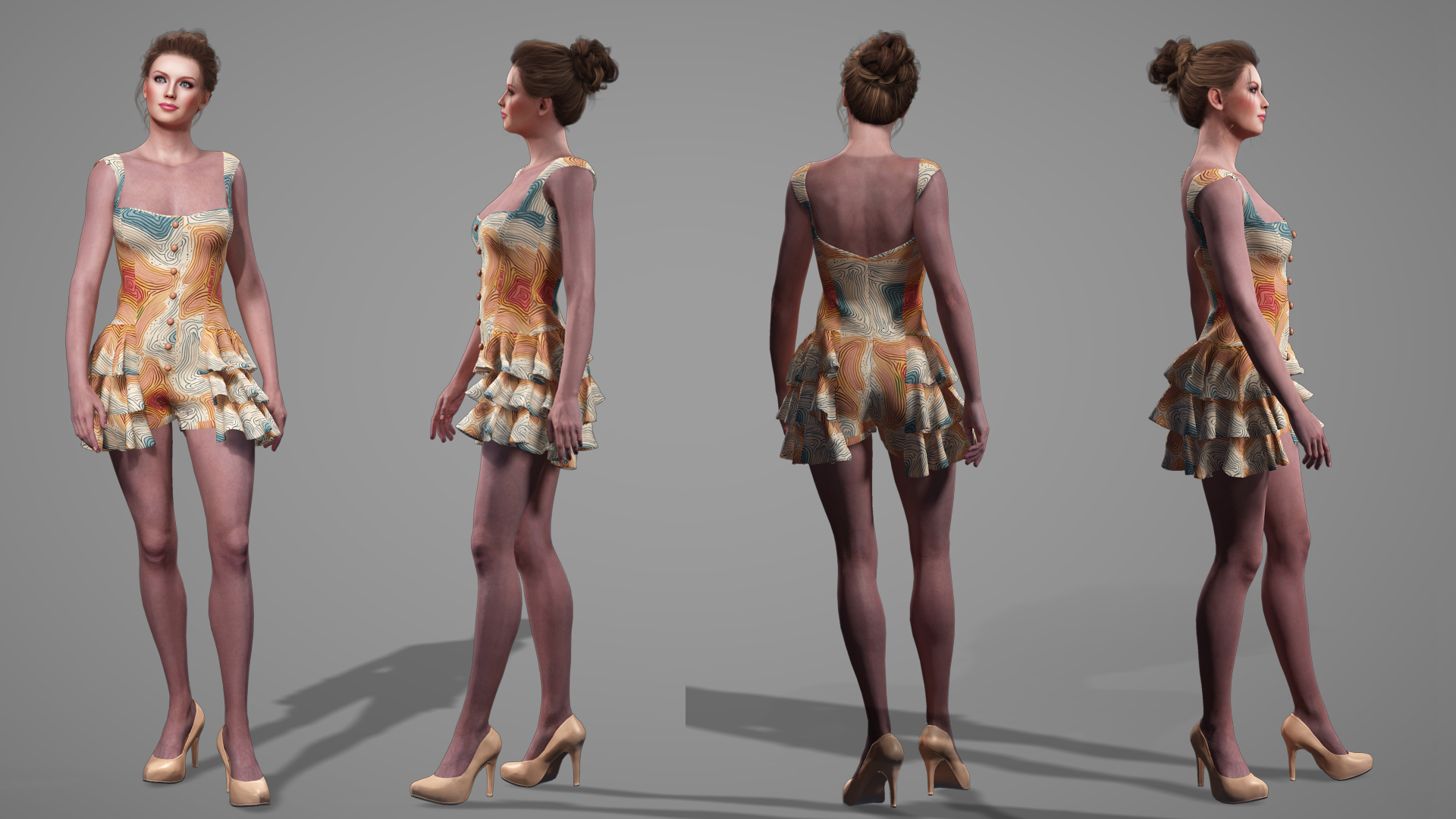 Fem Character Rompers Ruffle Rompers