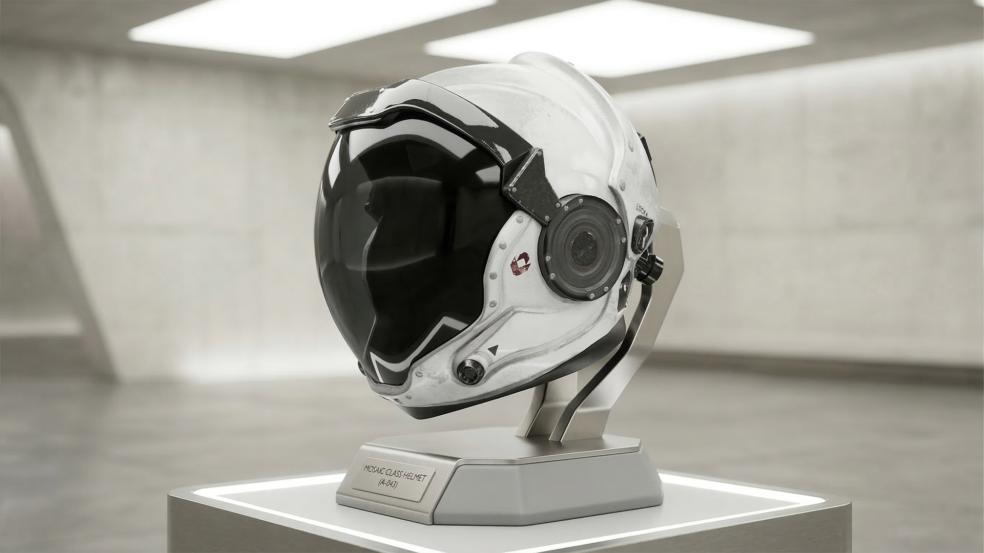 Sci-Fi Galactic Astronaut EVA Helmet
