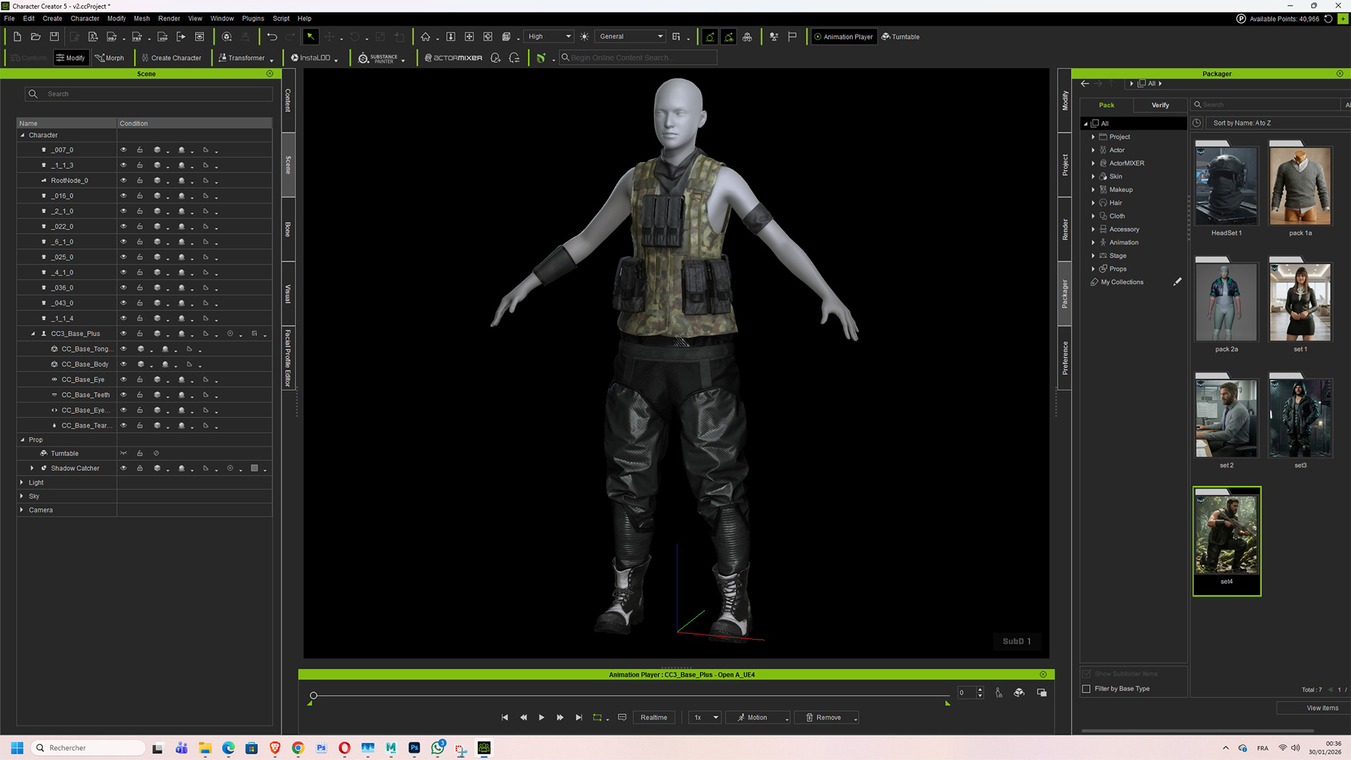 Military Jungle Commando Outfit Camo Vest & Pants