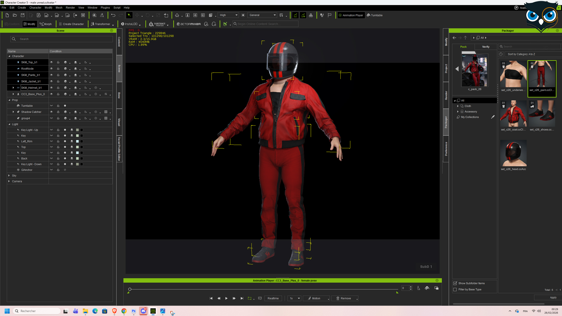 Red Racing Suit 3d Modern Red Leather Racing Biker Suit & Helmet