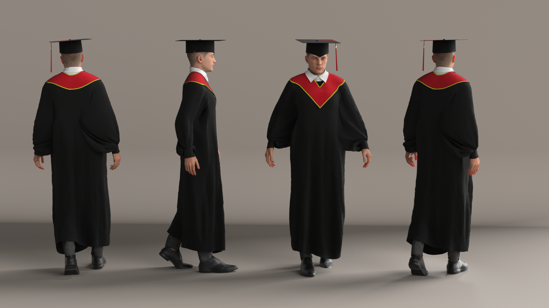Gradution Robe Male Male Graduation Gowns