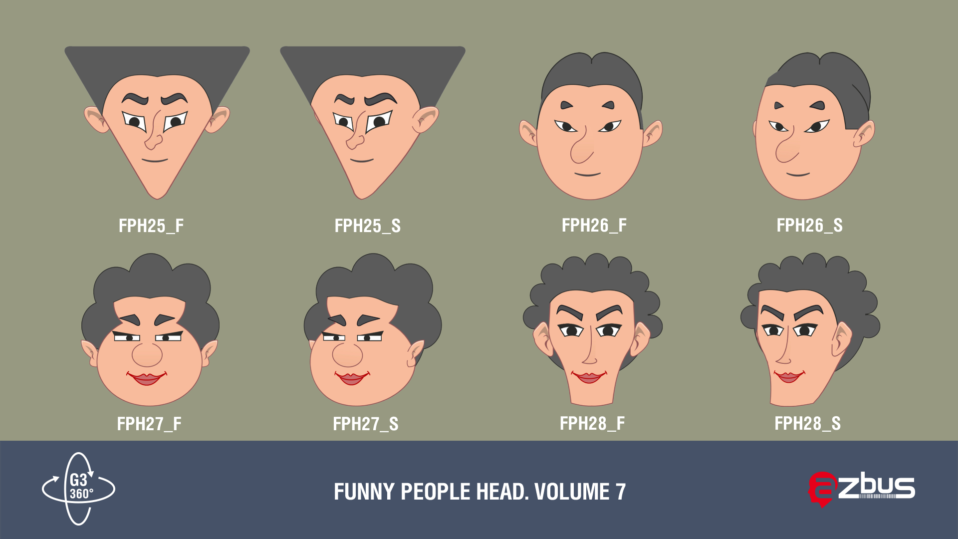 Funny people head. Vol. 6-10