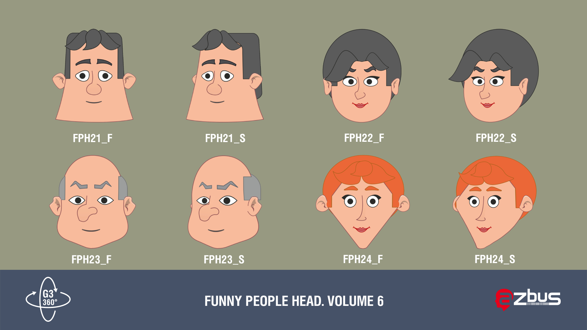 Funny people head. Vol. 6-10