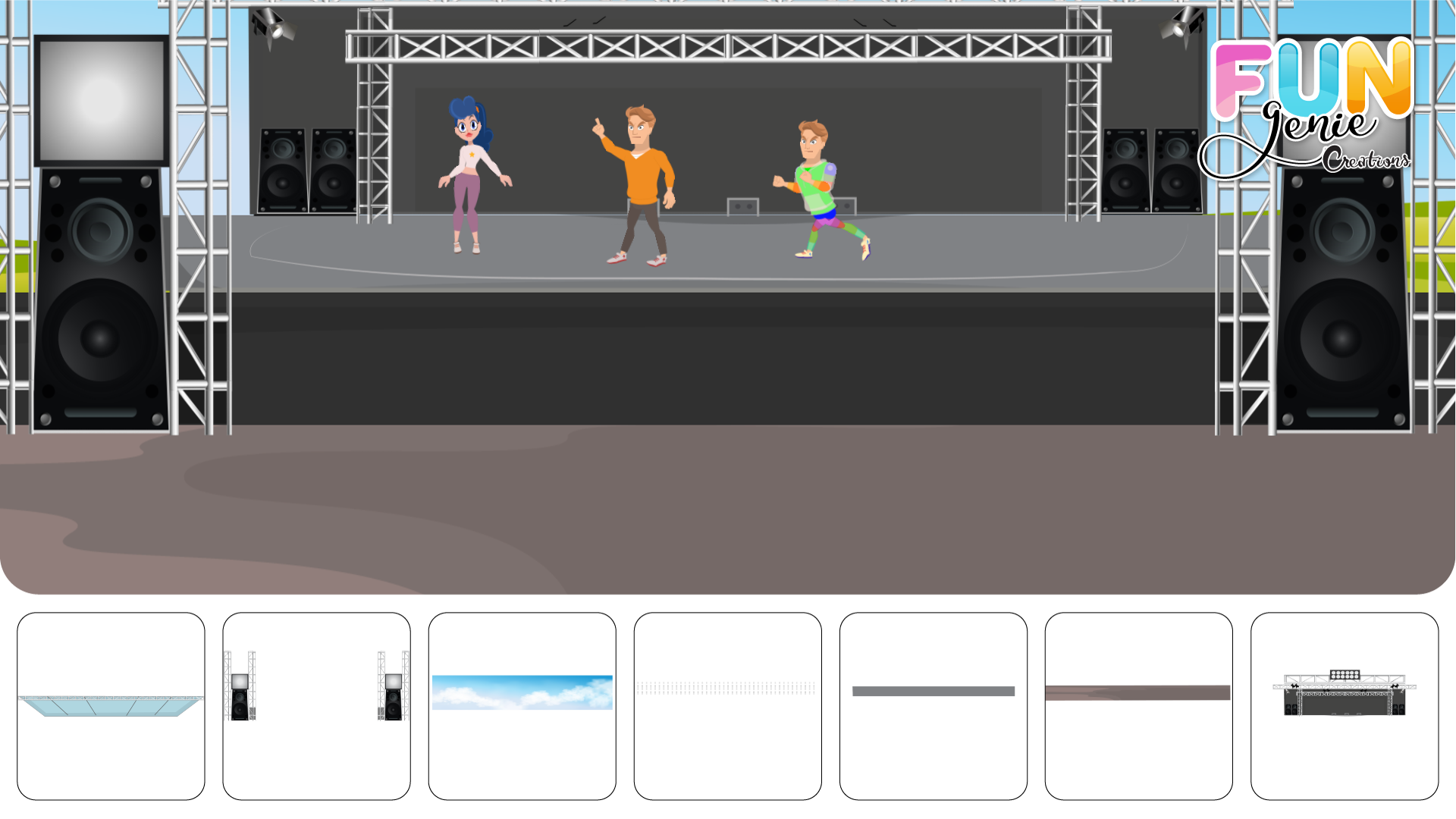 Cartoon Virtual Performance Share