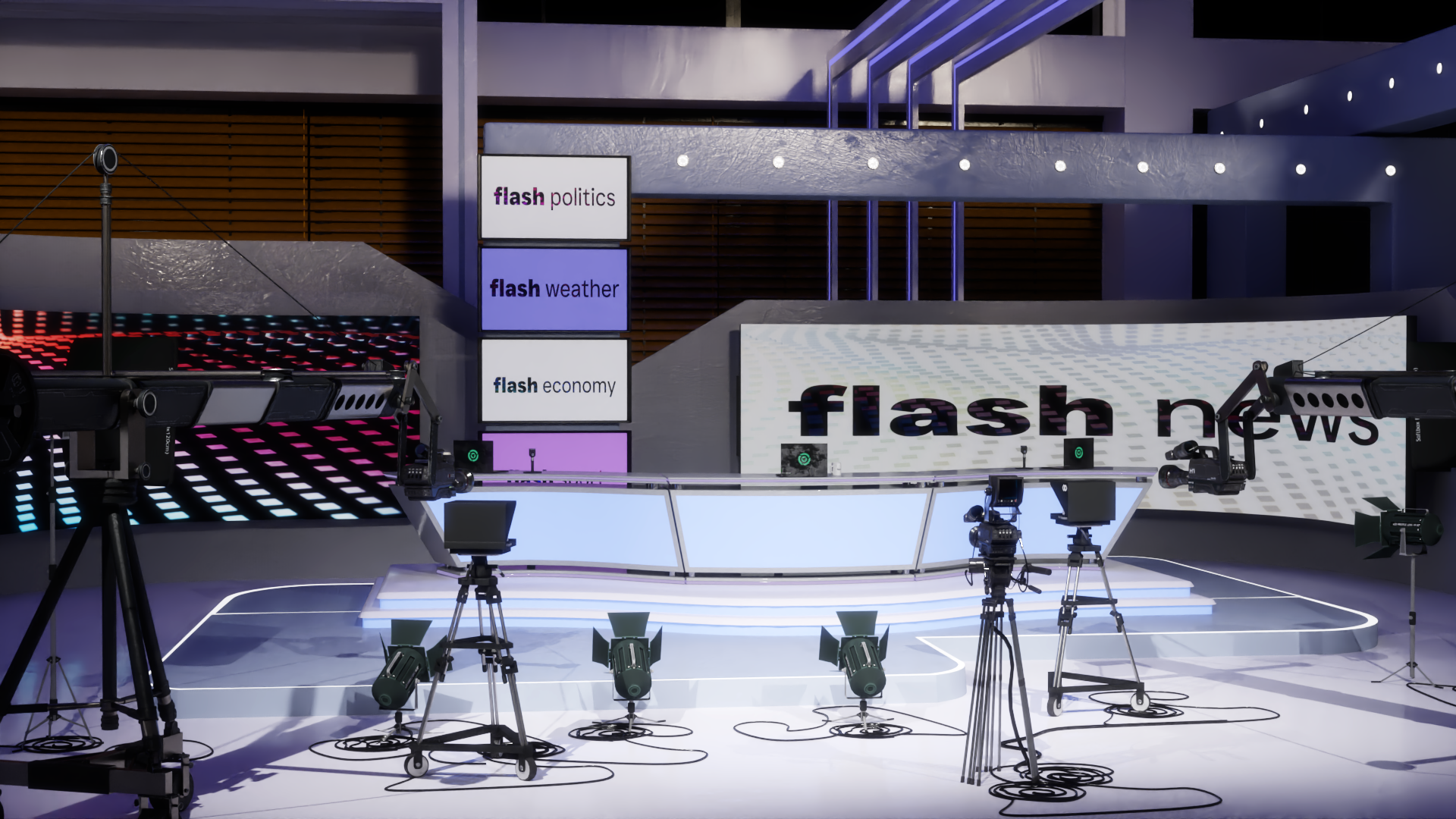 Flash News TV Studio