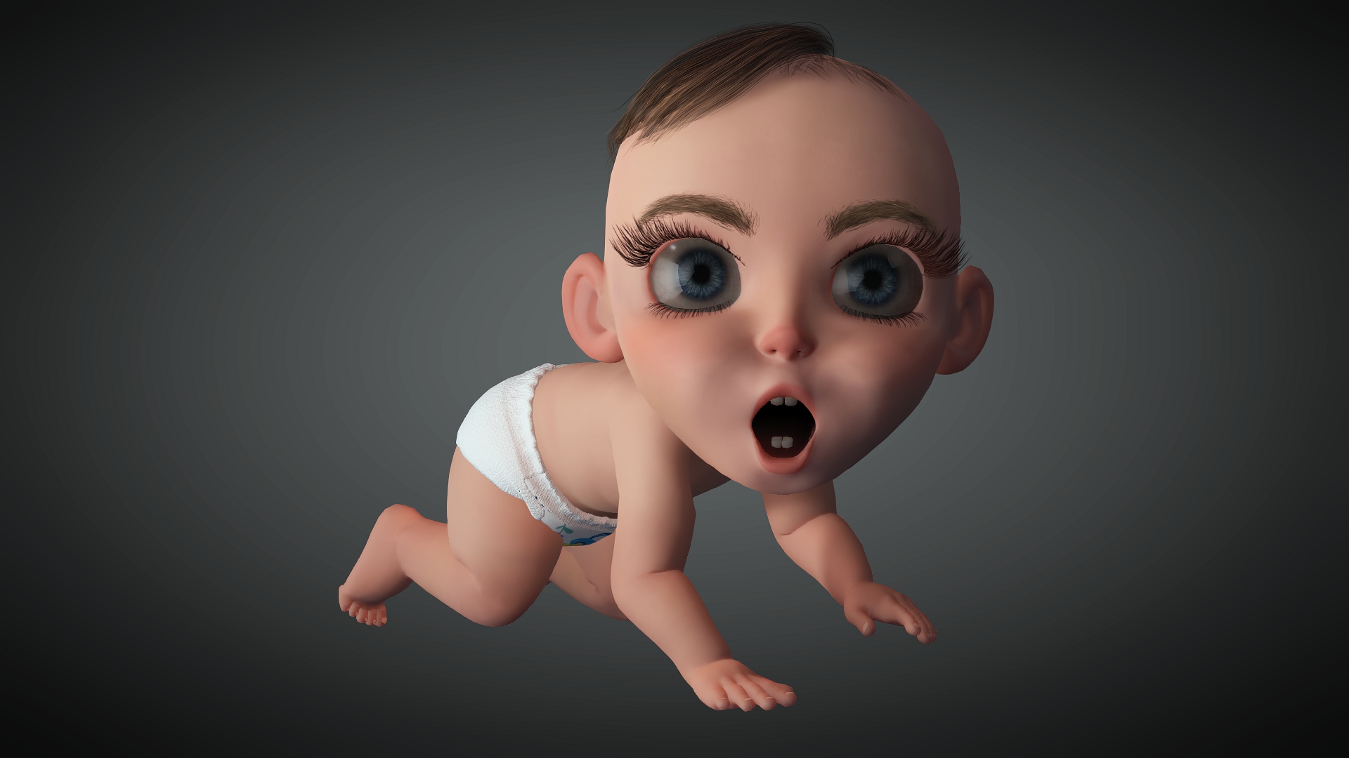 Fallen Baby Animation Baby