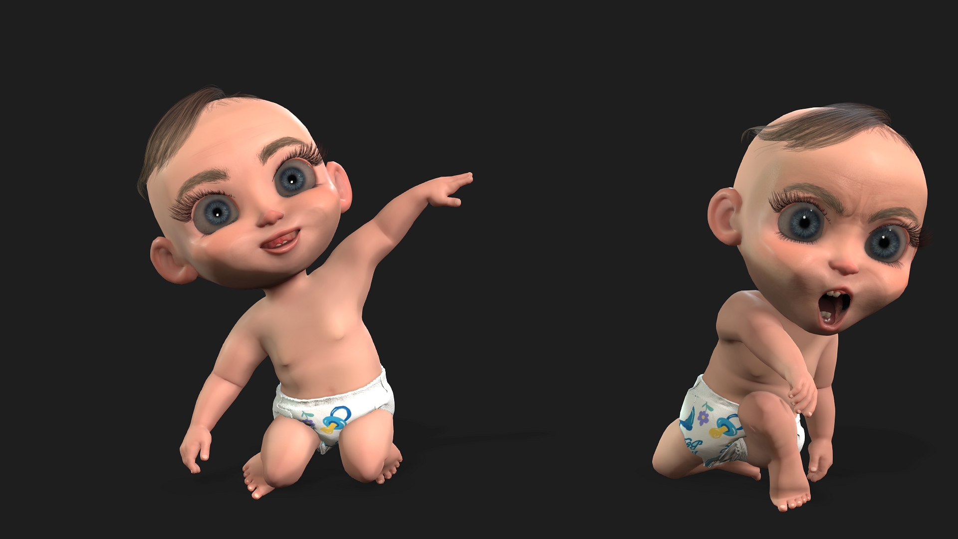 Fallen Baby Animation Baby