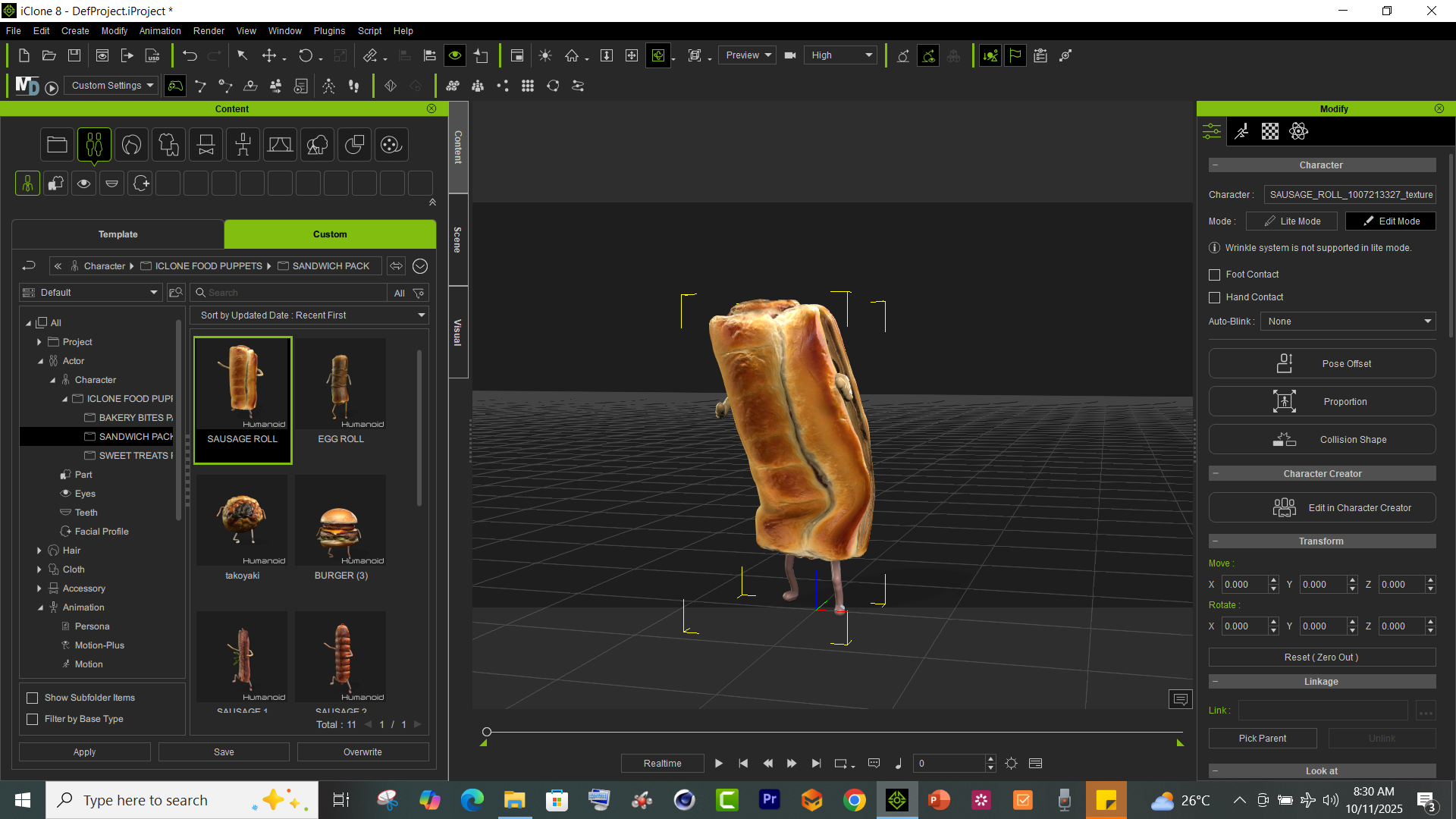 ICLONE FOOD PUPPETS 2