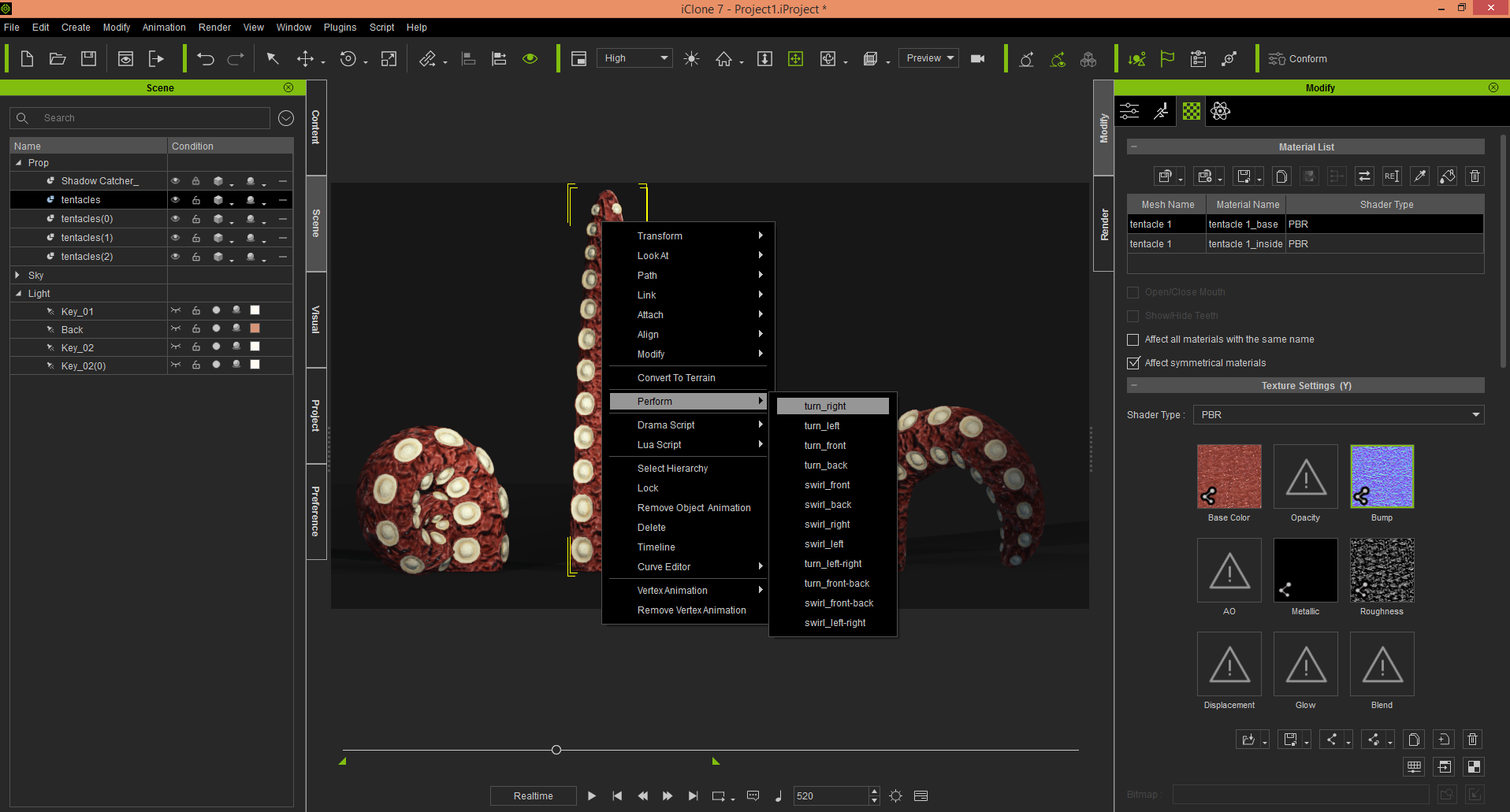 Rigged Tentacle #1