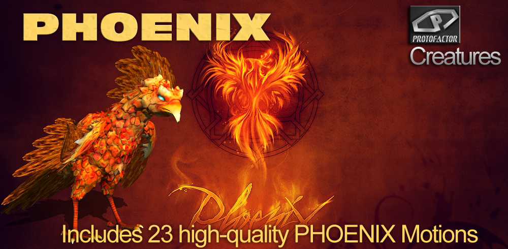 PHOENIX Medieval Fantasy Bird Creature