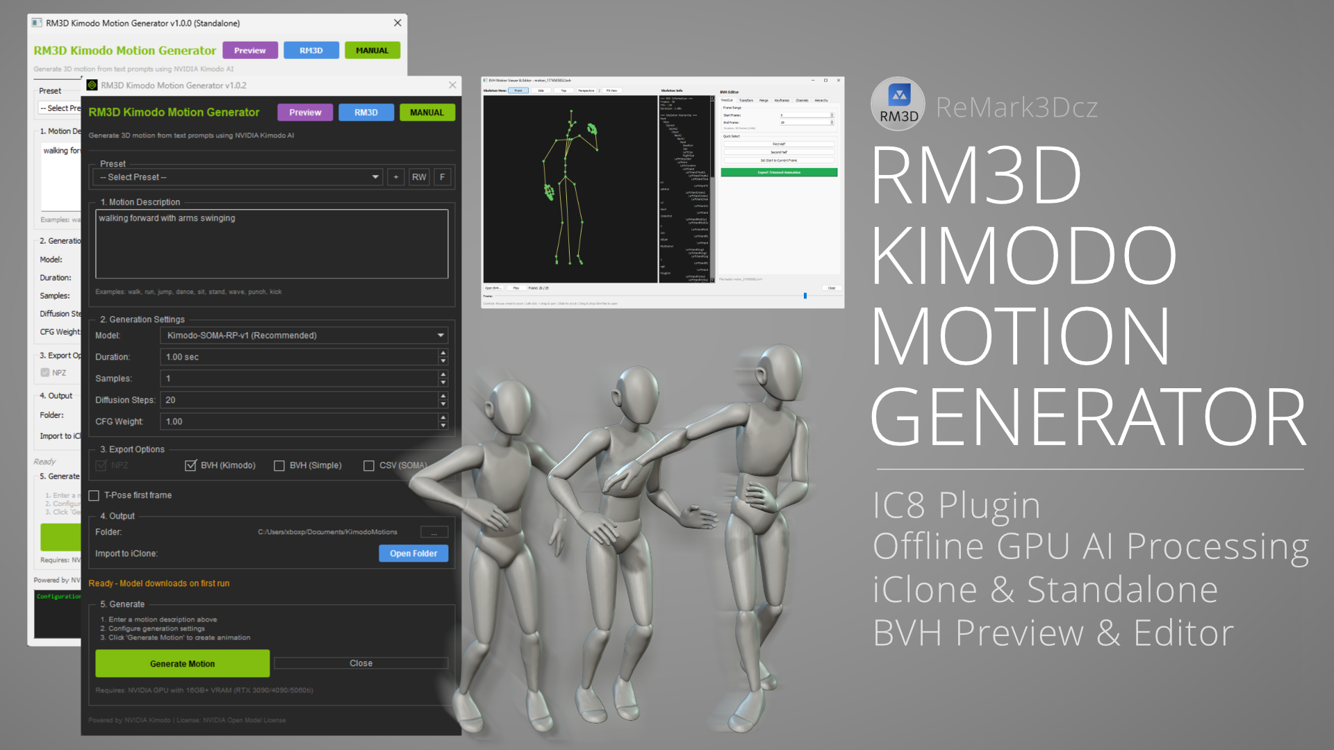 RM3D Kimodo Motion Generator