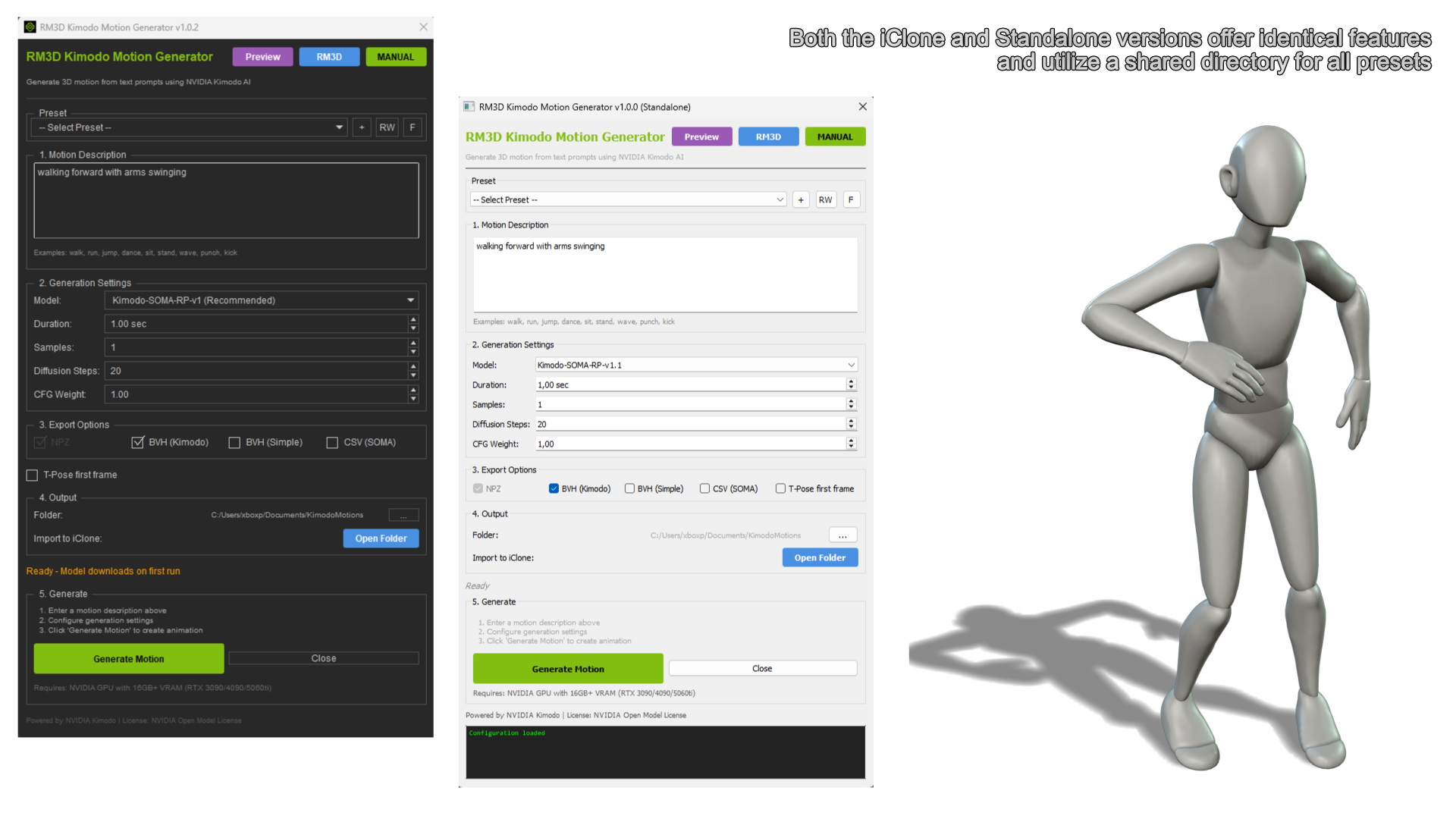 RM3D Kimodo Motion Generator