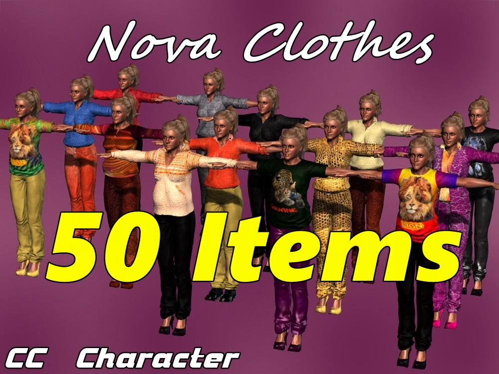 Master Pack CC Character + Clothes