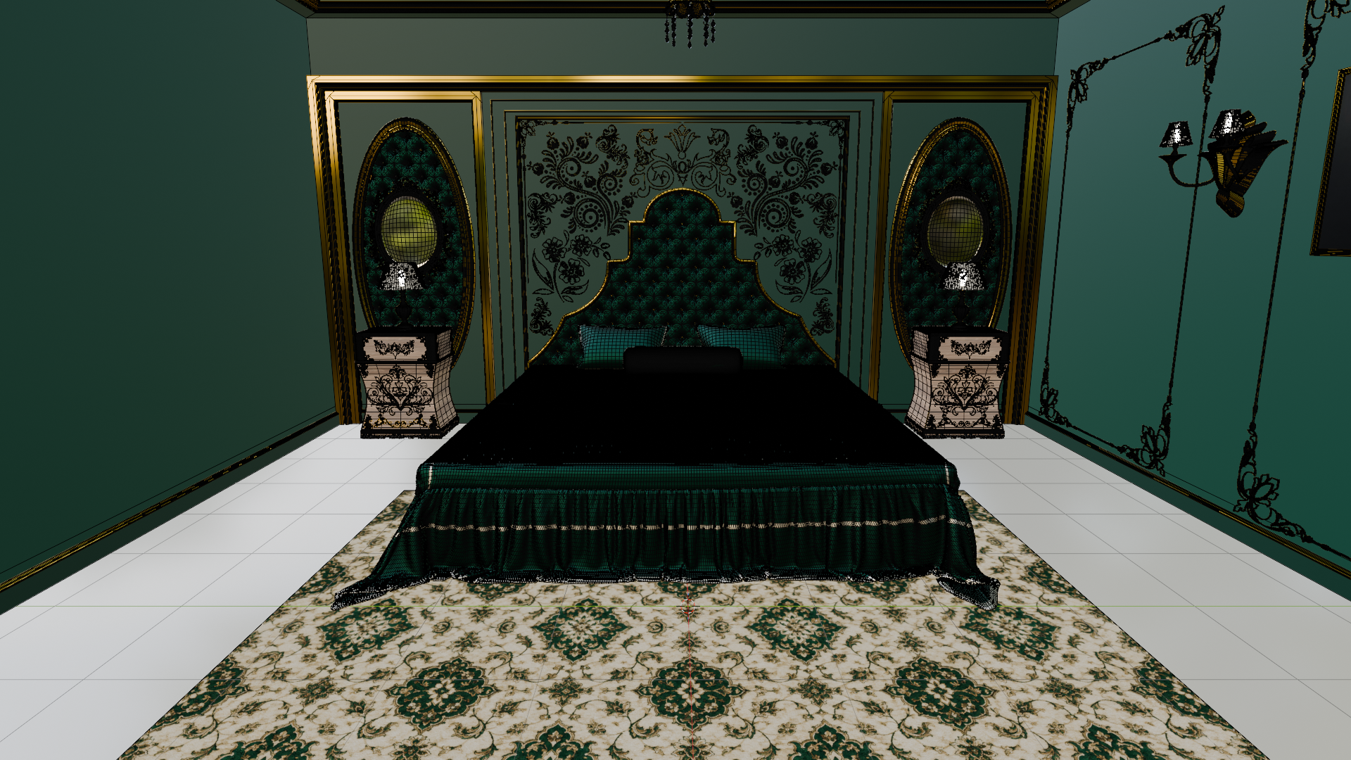 👑 Royal Classic Luxury Bedroom Room 🏛️