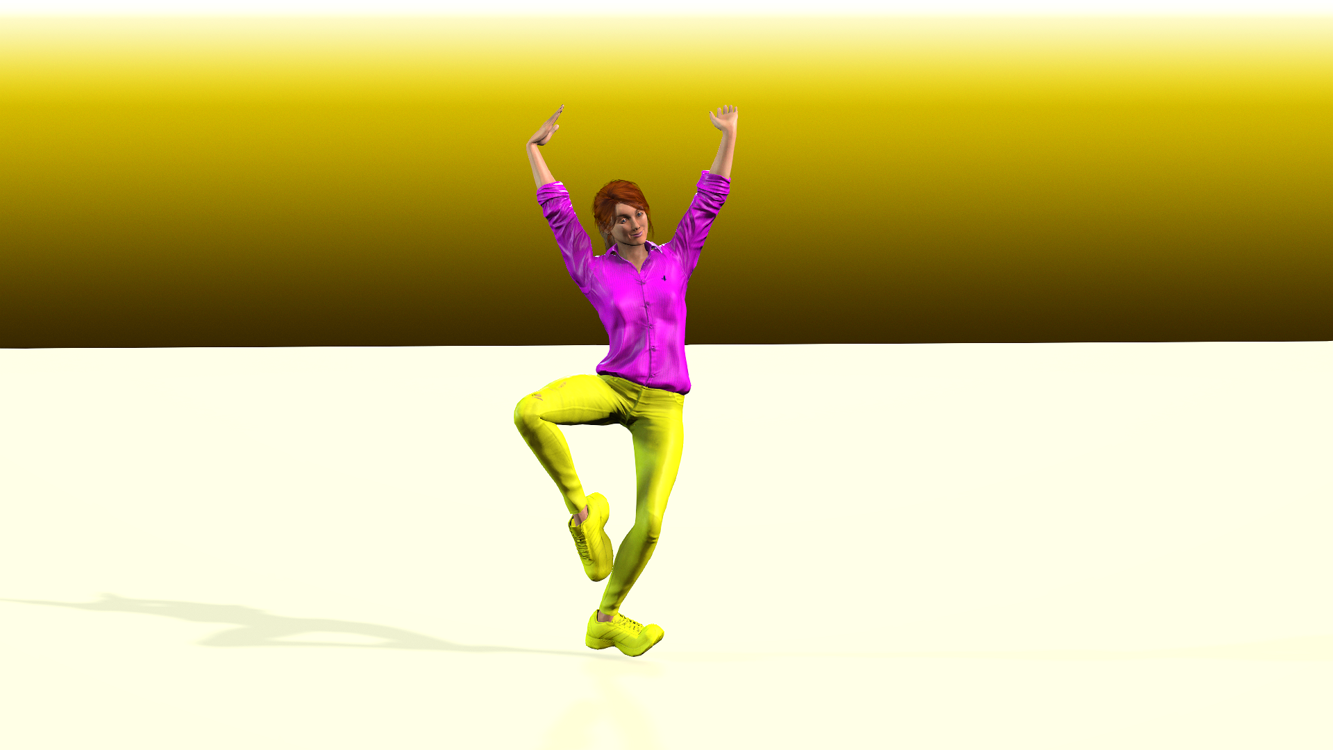 Fast jazz dancing motion