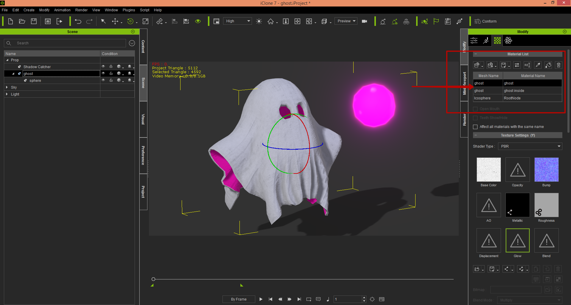 Rigged ghost