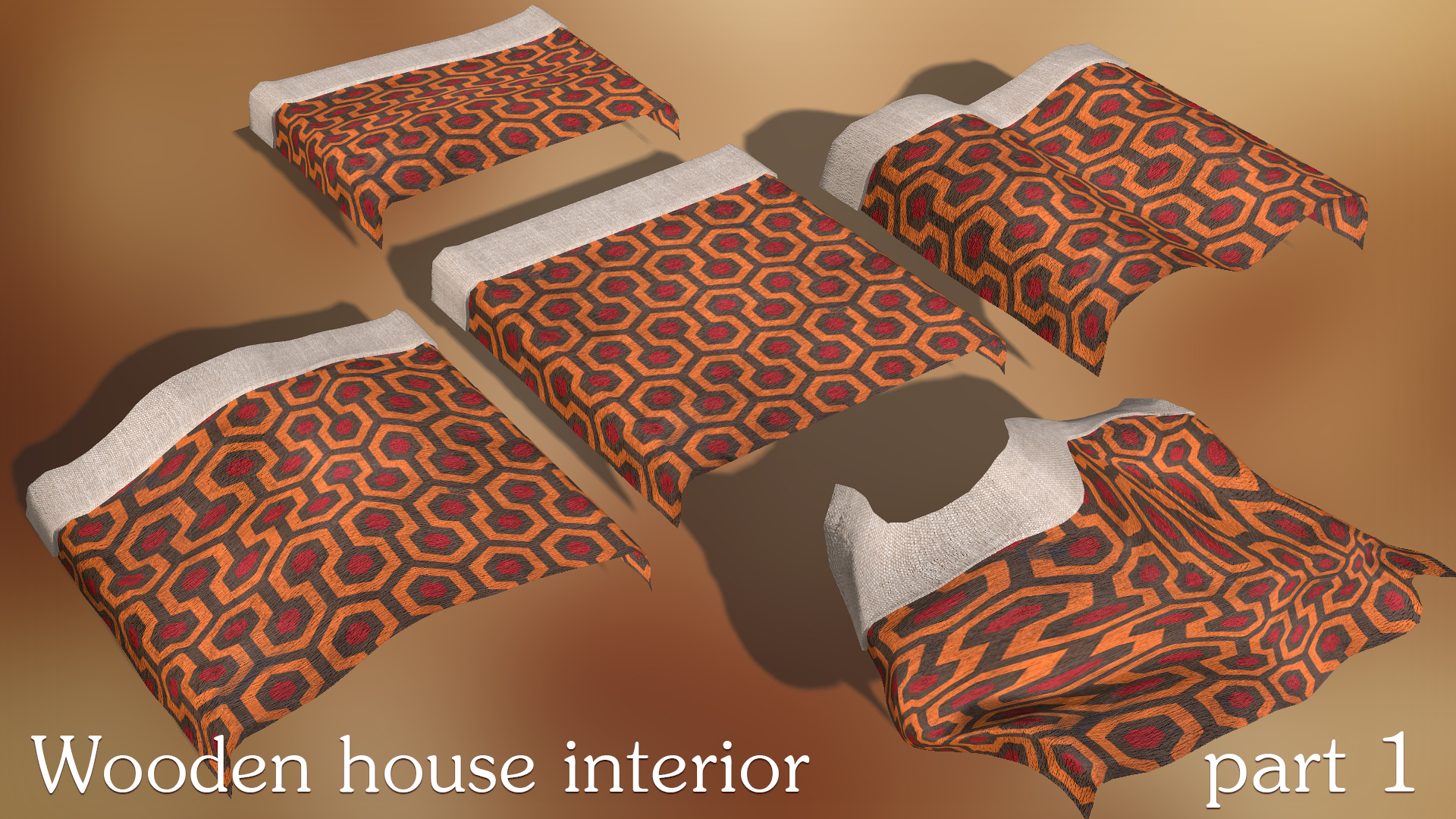 Wooden house interior. Part 1
